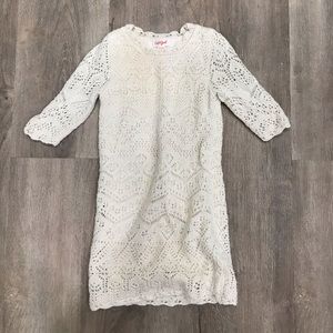 B3G1 Free Cat and Jack white lace knit dress
